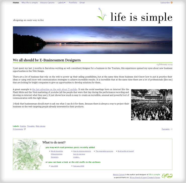 Life is simple 2008